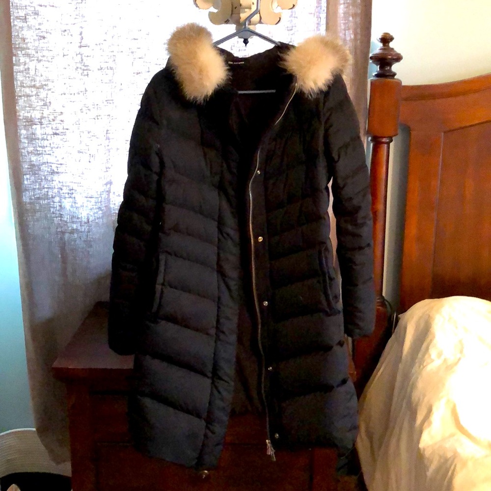 The Kooples down parka with fox fur hood